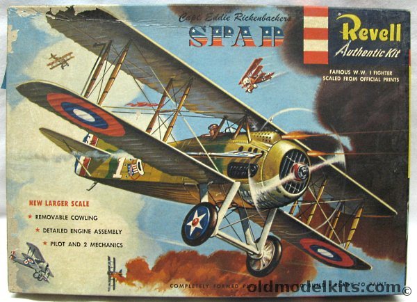 Revell 1/28 Rickenbacker's Spad XIII - 'S' Issue, H256-198 plastic model kit